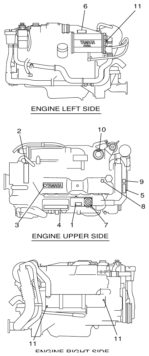 Yamaha ME432STIP2 EMBLEM & LABEL 1 parts diagram