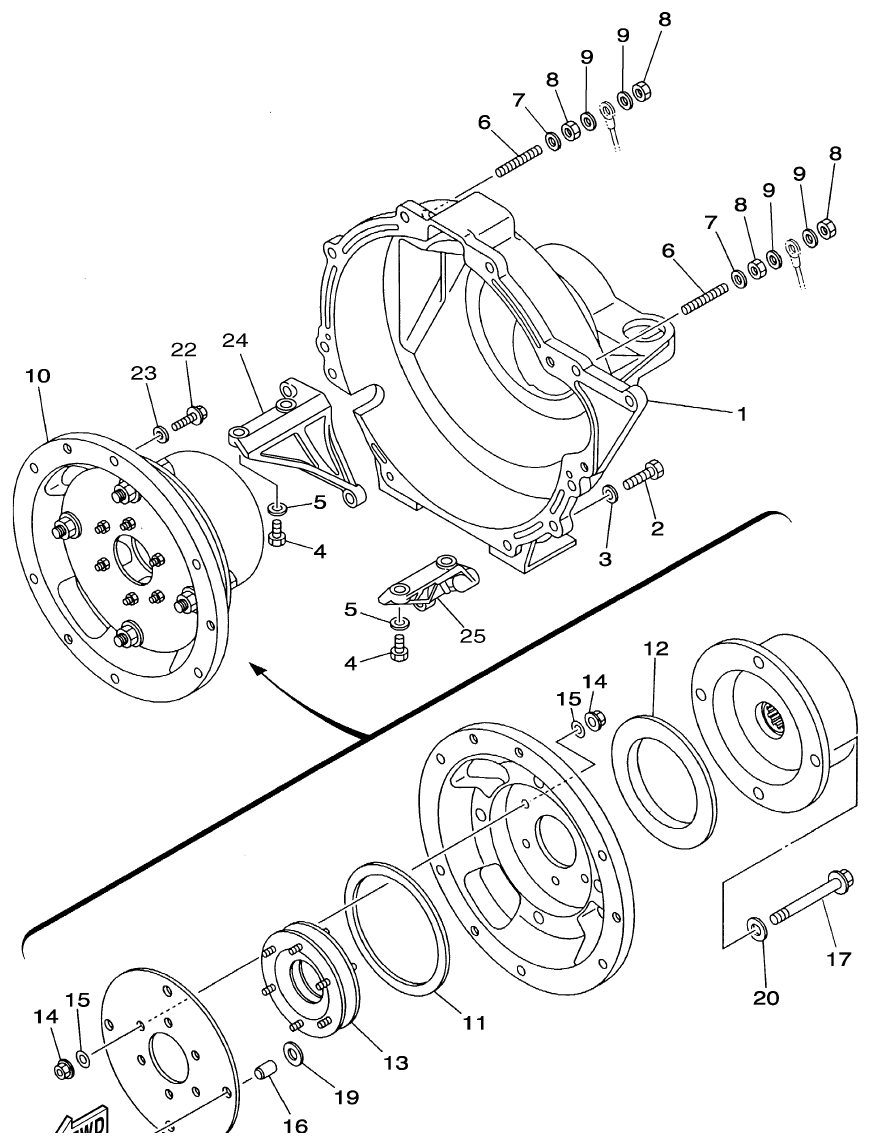 FIG. 15 — FLYWHEEL HOUSING 1