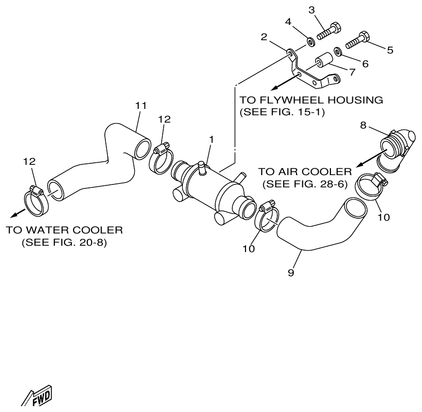 Yamaha ME432STIP2 OIL COOLER 2 parts diagram