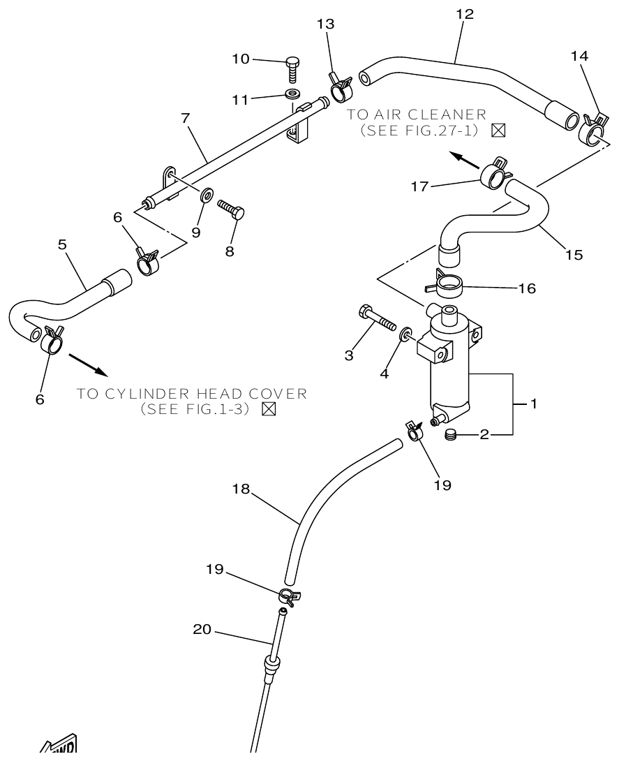 Yamaha ME432STIP2 VENTILATION parts diagram