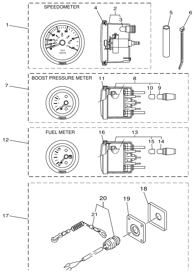 Yamaha ME432STIP2 OPTIONAL PARTS 1 parts diagram