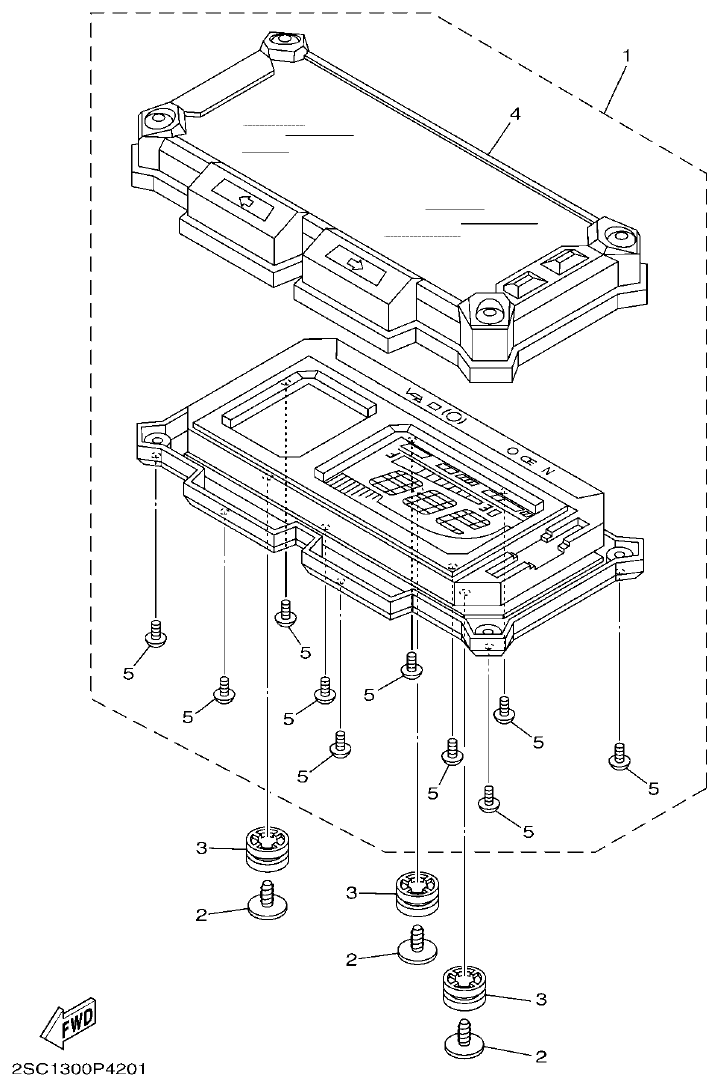 Yamaha MT-09 METER parts diagram