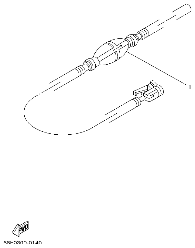 Yamaha 115CETO, 130BETO FUEL 2 parts diagram