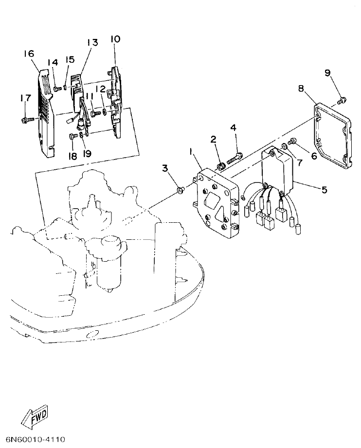 Yamaha 115CETO, 130BETO ELECTRICAL 1 parts diagram