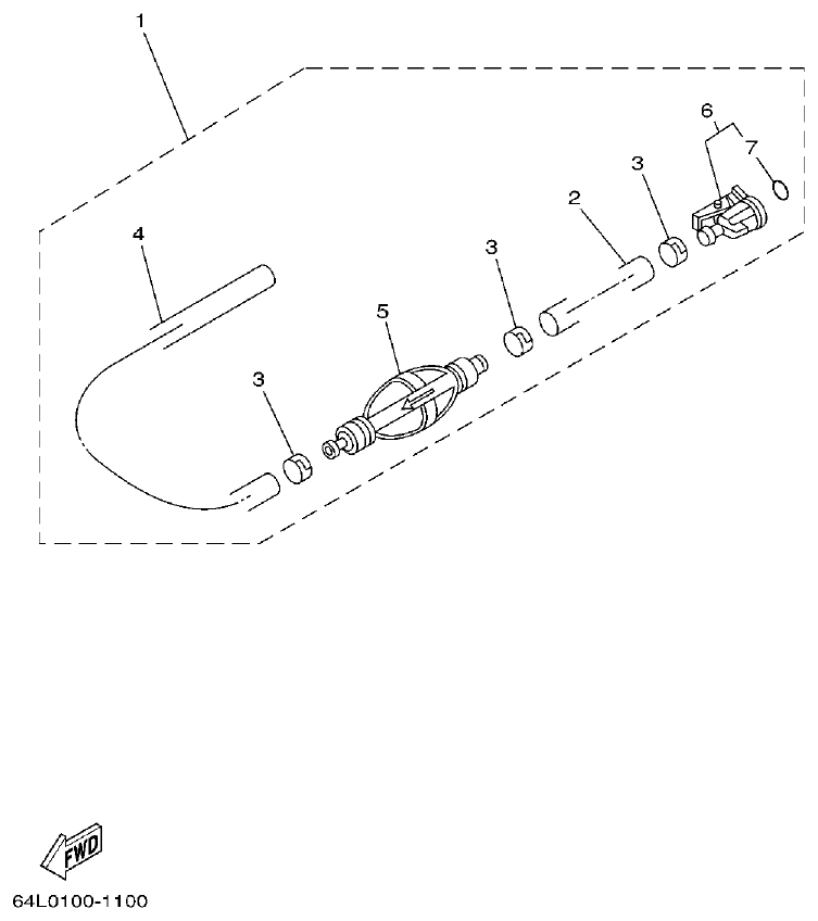 Yamaha L130BETO FUEL 2 parts diagram