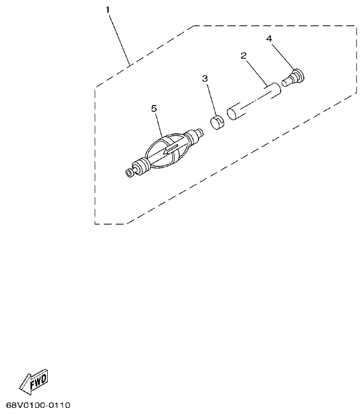 Yamaha L130BETO FUEL 3 parts diagram