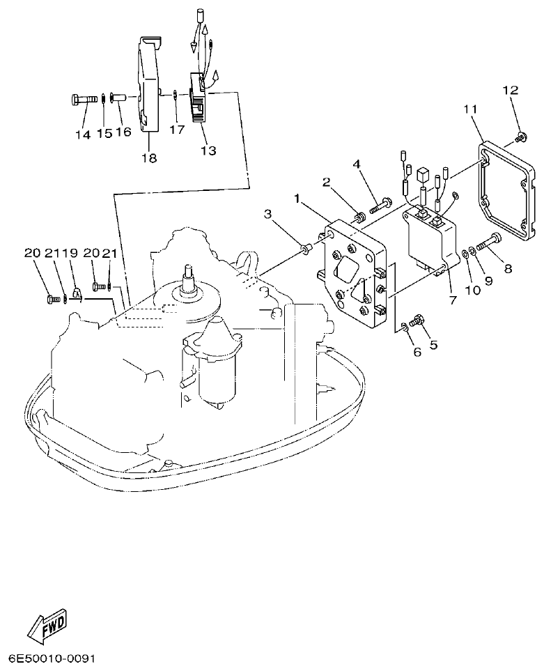 Yamaha 115B, 140B ELECTRICAL 1 parts diagram