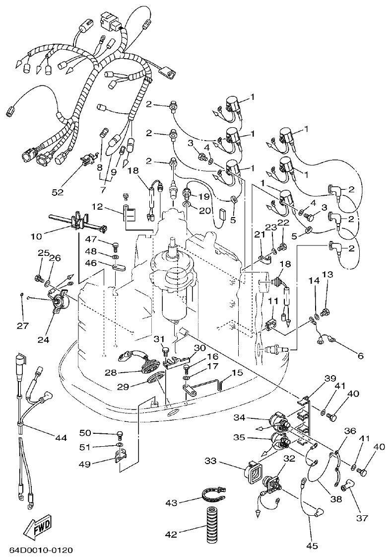 Yamaha A1 ELECTRICAL 2 parts diagram