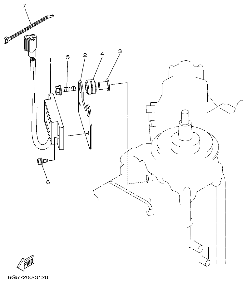Yamaha 150AET, 175AET, 200AET, L150AET, L200AET ELECTRICAL 3 parts diagram