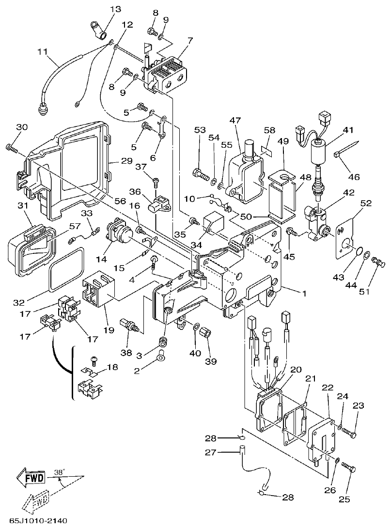 Yamaha L250BETO ELECTRICAL 3 parts diagram
