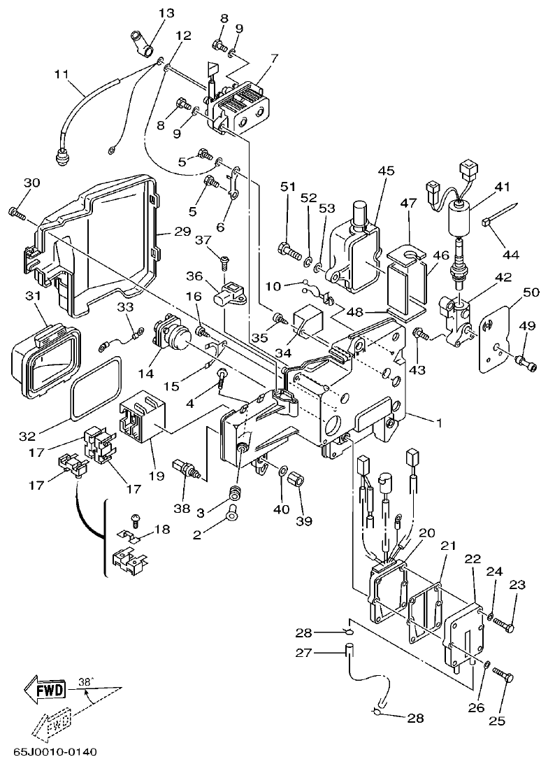 Yamaha L225FETO ELECTRICAL 3 parts diagram