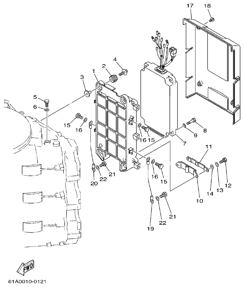 Yamaha 250A, L250A ELECTRICAL 1 parts diagram