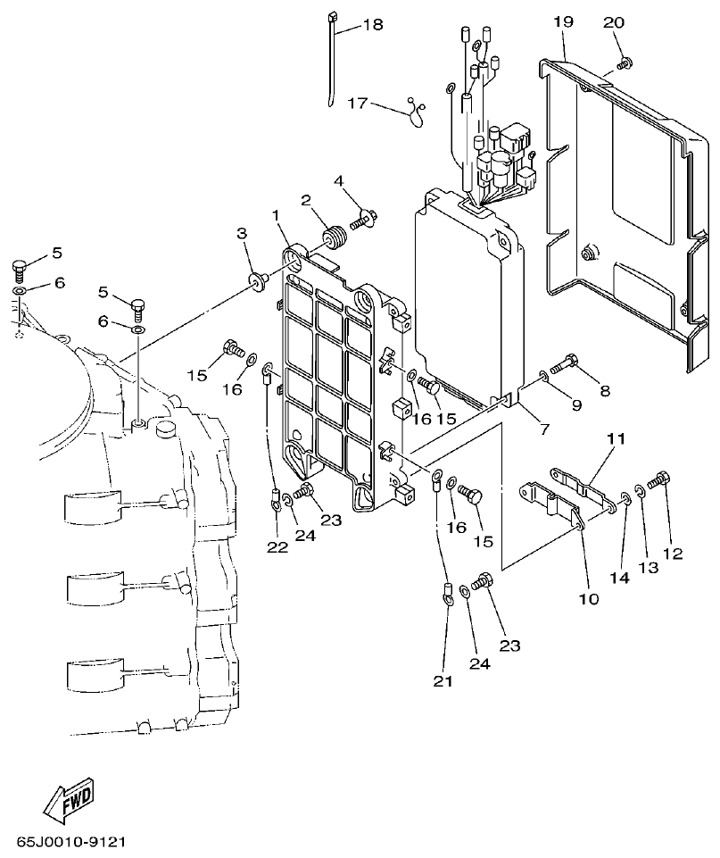 Yamaha L250BETO ELECTRICAL 1 parts diagram