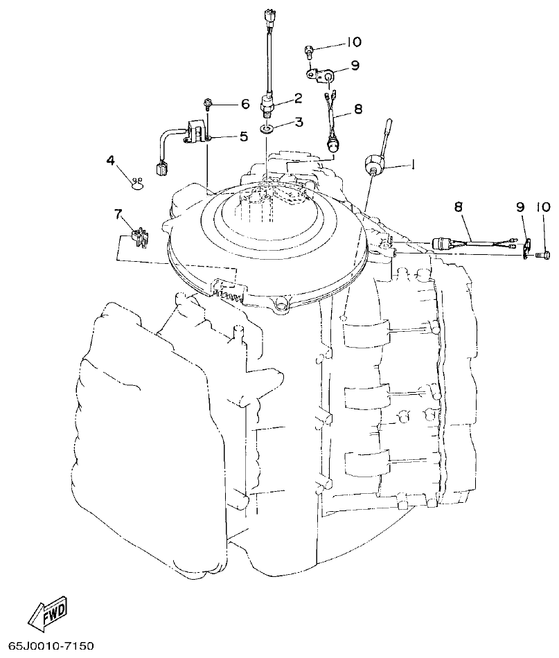 Yamaha L250BETO ELECTRICAL 4 parts diagram