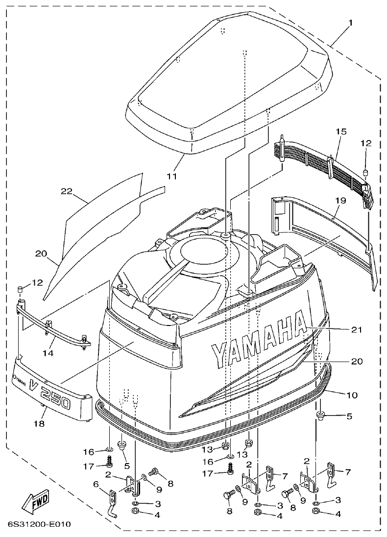 FIG. 1 — TOP COWLING