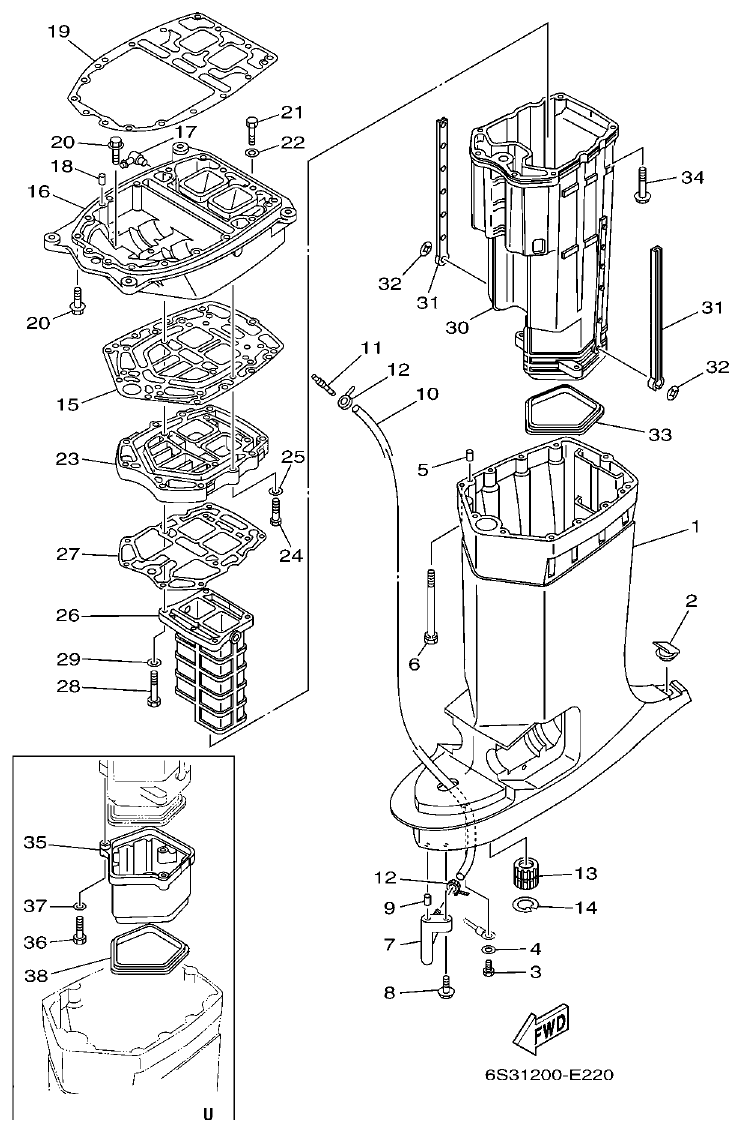FIG. 22 — UPPER CASING