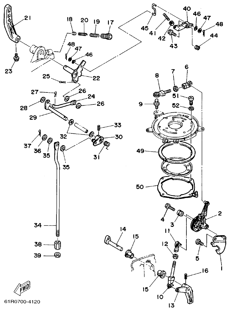 Yamaha 30GMH CONTROL parts diagram