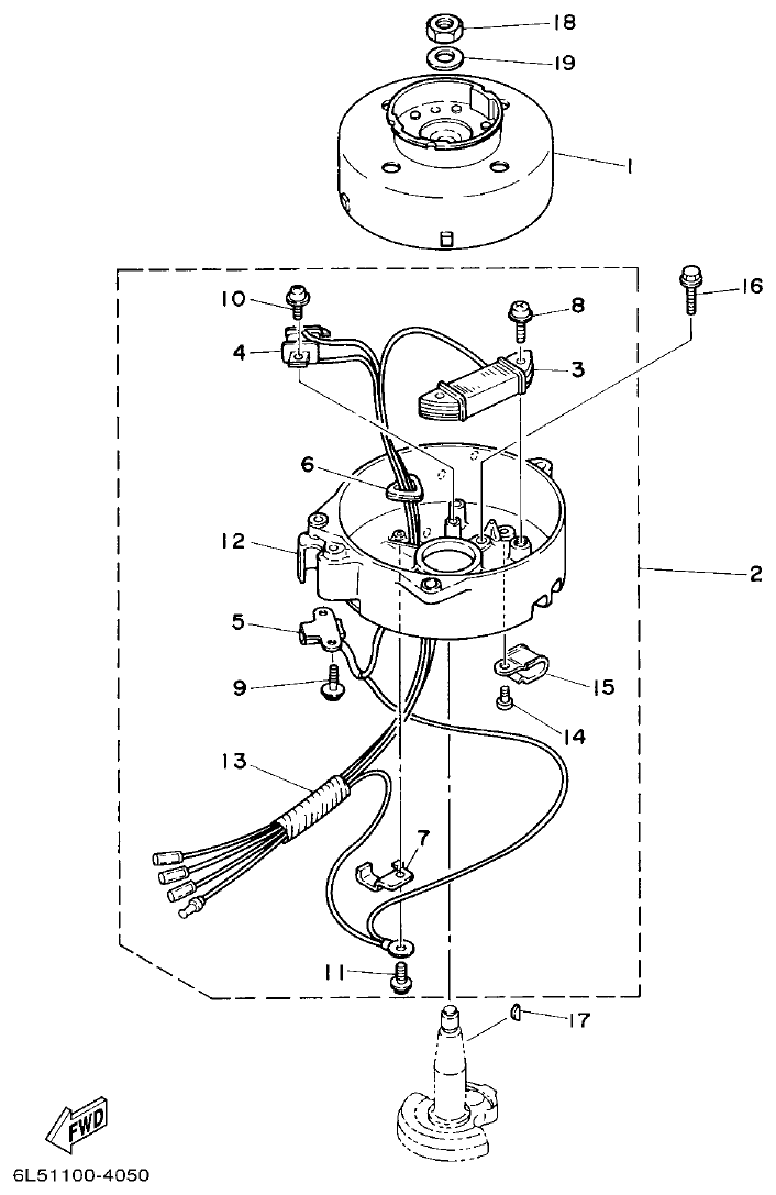 Yamaha 3AMH GENERATOR parts diagram