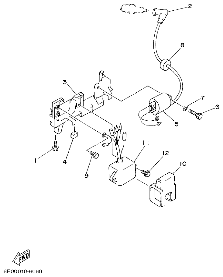 Yamaha 4AC, 4BC ELECTRICAL parts diagram