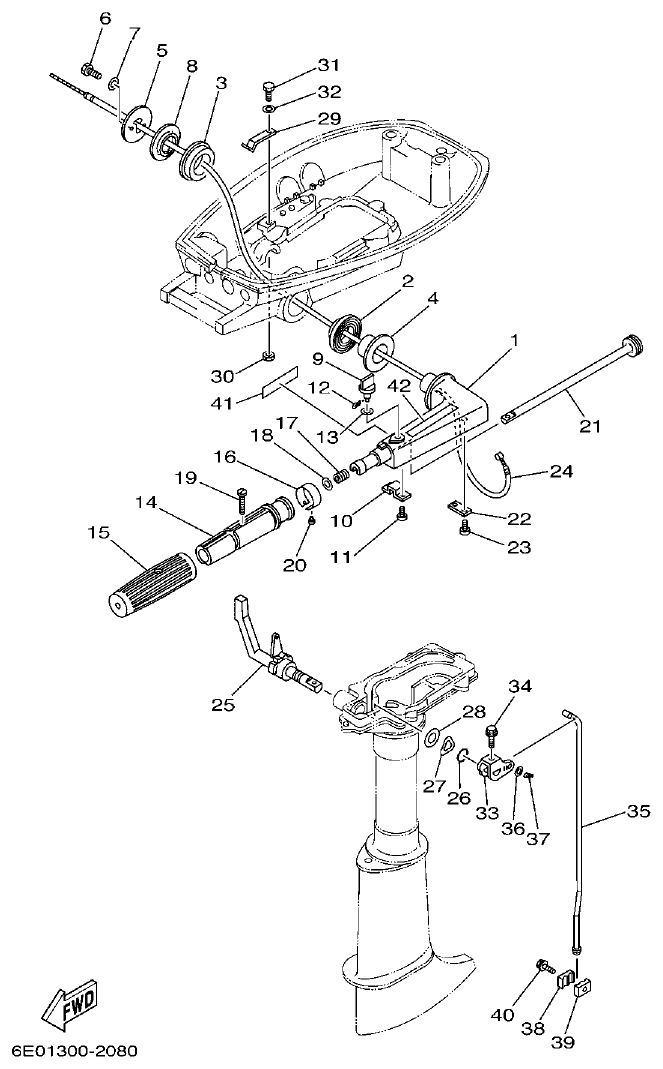 Yamaha 5CMH CONTROL parts diagram