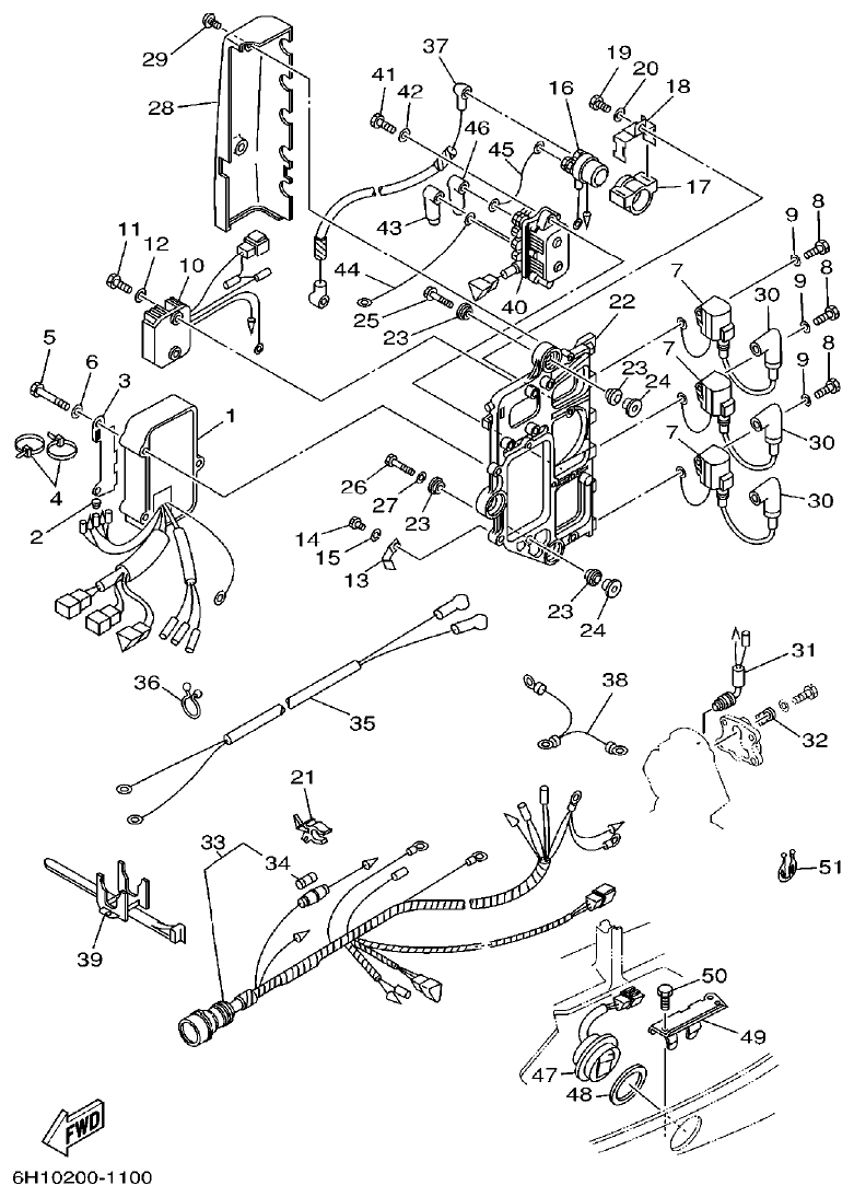Yamaha A1 ELECTRICAL 1 parts diagram