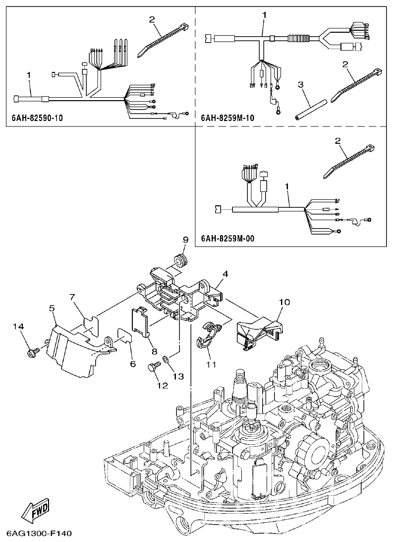 Yamaha F15C ELECTRICAL 3 parts diagram