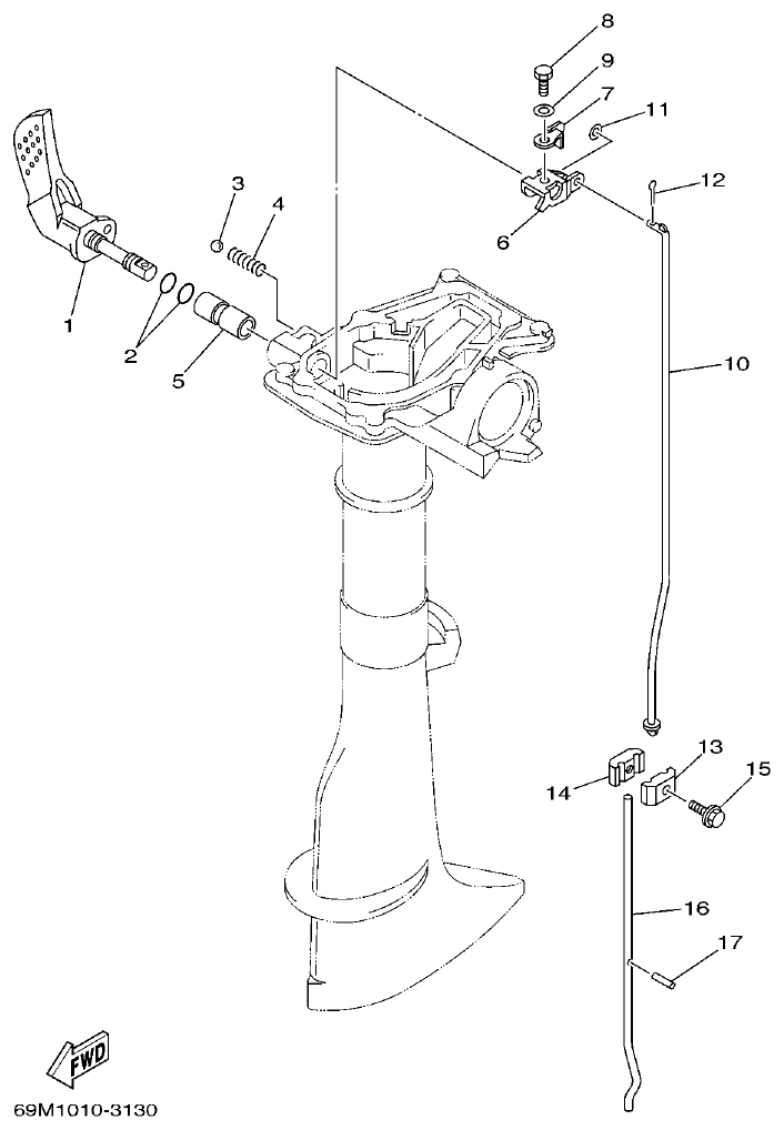 Yamaha 5AMH CONTROL parts diagram