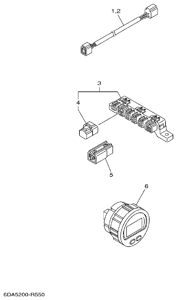 Yamaha F200BET, FL200BET OPTIONAL PARTS 4 parts diagram