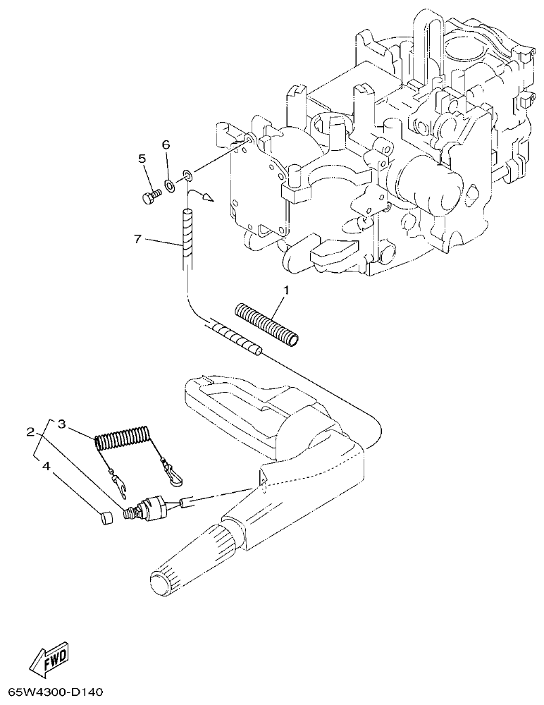 Yamaha F20A, F25A ELECTRICAL 3 parts diagram