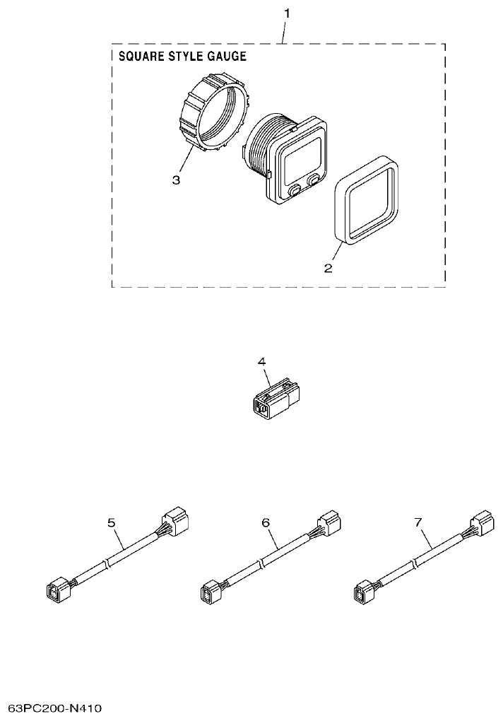 Yamaha F250GET, FL250GET OPTIONAL PARTS 2 parts diagram