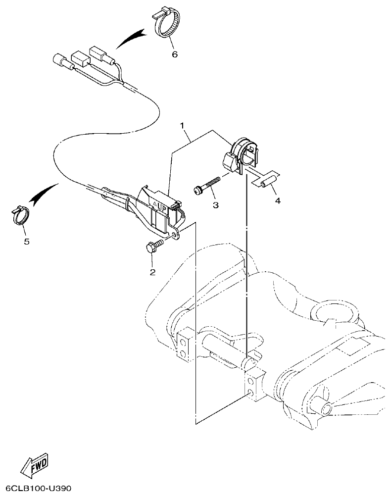 Yamaha F300DET, FL300DET OPTIONAL PARTS 2 parts diagram