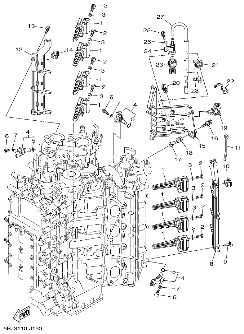 Yamaha 20 ELECTRICAL 3 parts diagram