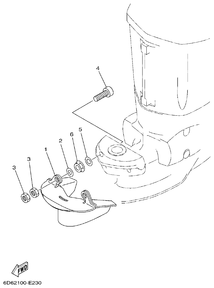 Yamaha F75BET, F80BET, F90BET, F100DET, F75TR, F90TR OPTIONAL PARTS parts diagram