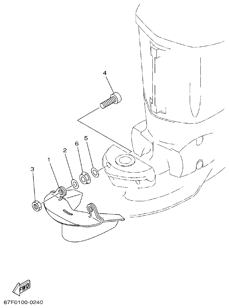 Yamaha F80AET, F100AET, F75TRC, F90TRC OPTIONAL PARTS parts diagram