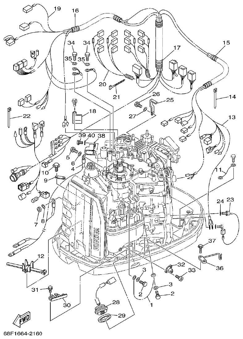 Yamaha LZ200NETO ELECTRICAL 2 parts diagram