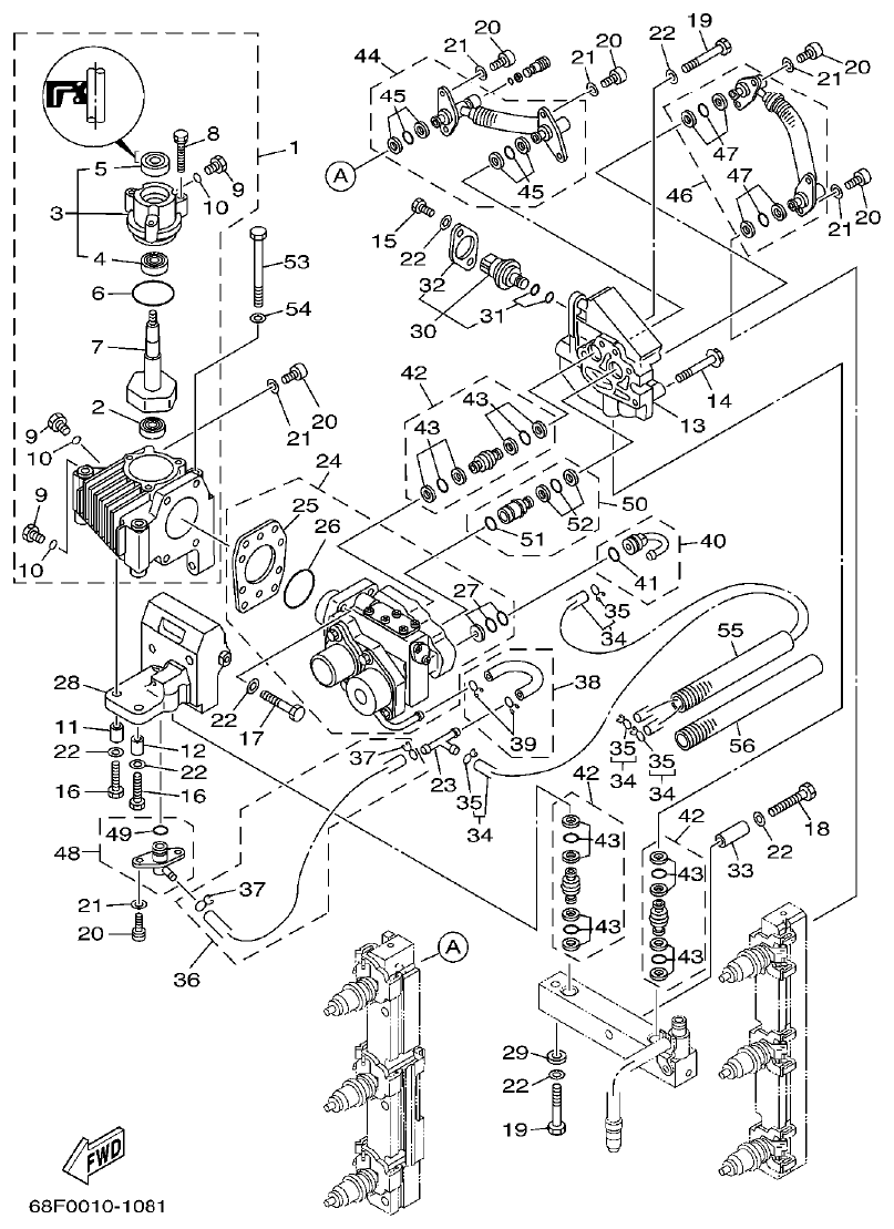 Yamaha LZ200NETO FUEL INJECTION PUMP parts diagram