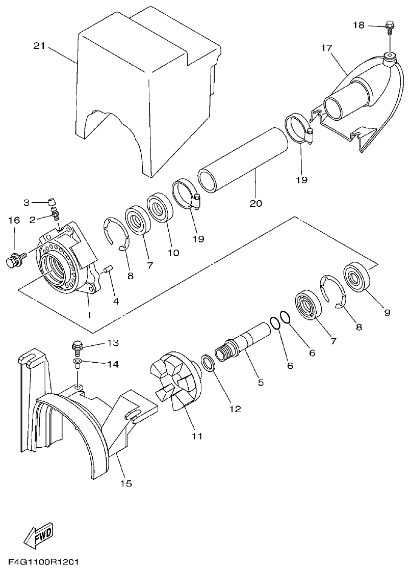 Yamaha VX1050 JET UNIT 2 parts diagram