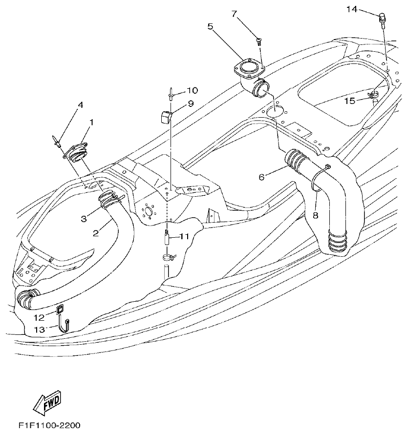 Yamaha XA800A-A VENTILATION parts diagram