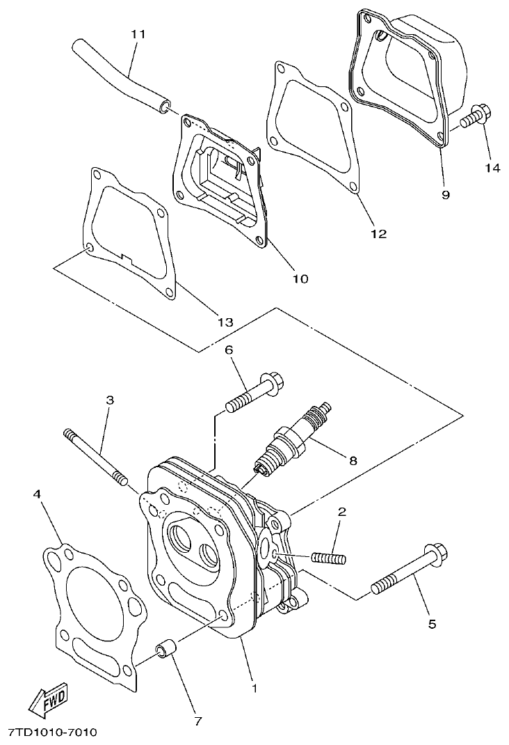 Yamaha YP30G-Q9CC CYLINDER HEAD parts diagram
