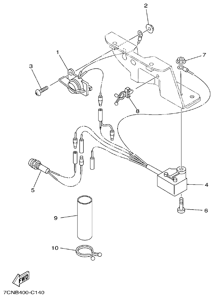 Yamaha YP30G-Q9CC ELECTRICAL 2 parts diagram