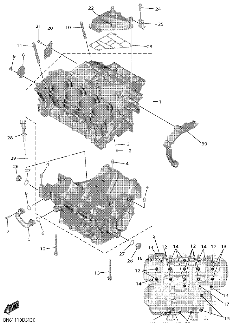 FIG. 13 — CRANKCASE