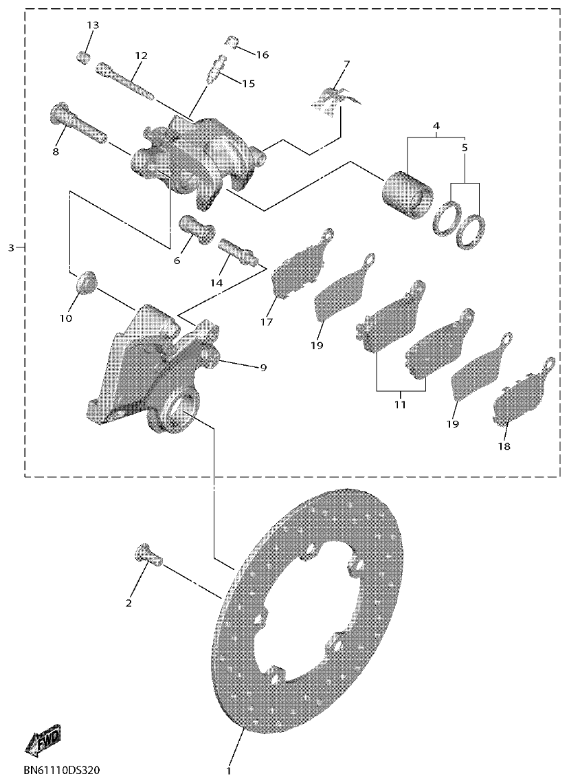 FIG. 32 — REAR BRAKE CALIPER