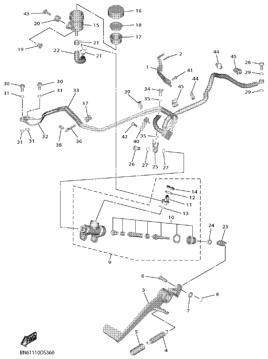 FIG. 36 — REAR MASTER CYLINDER