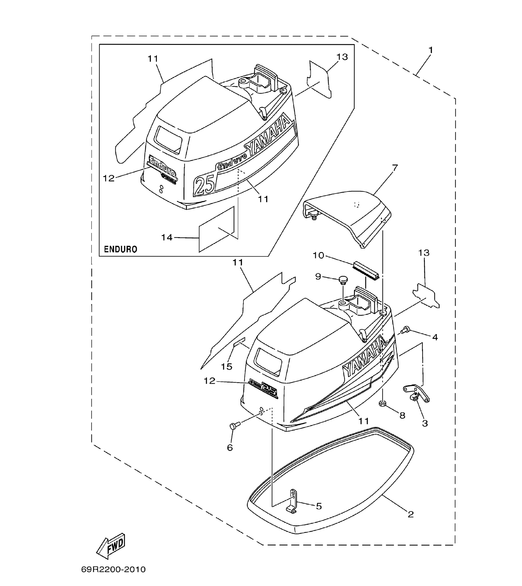 Fig. 1 – TOP COWLING