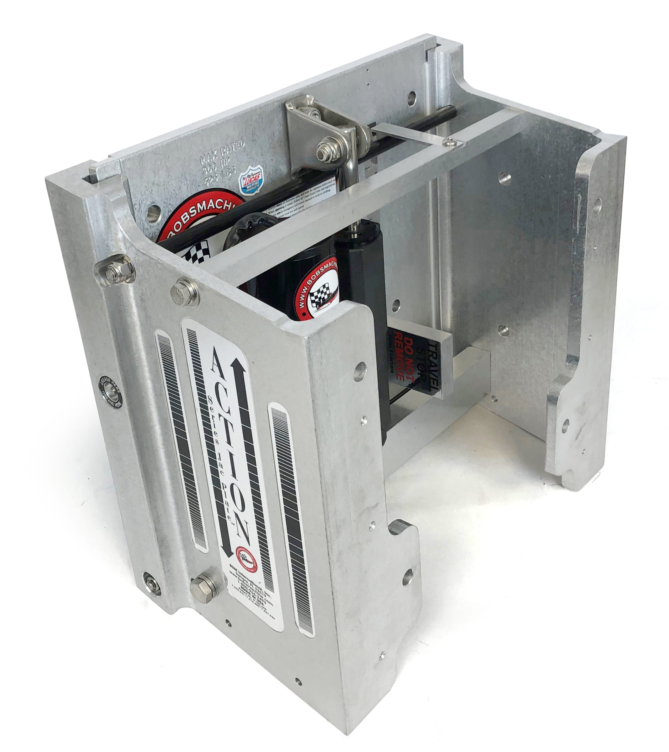 Bobsmachine 100-108001b - BMS 8'' ACTION HYDRAULIC JACK PLATE UPTO 300HP (Same Item 100-108001)