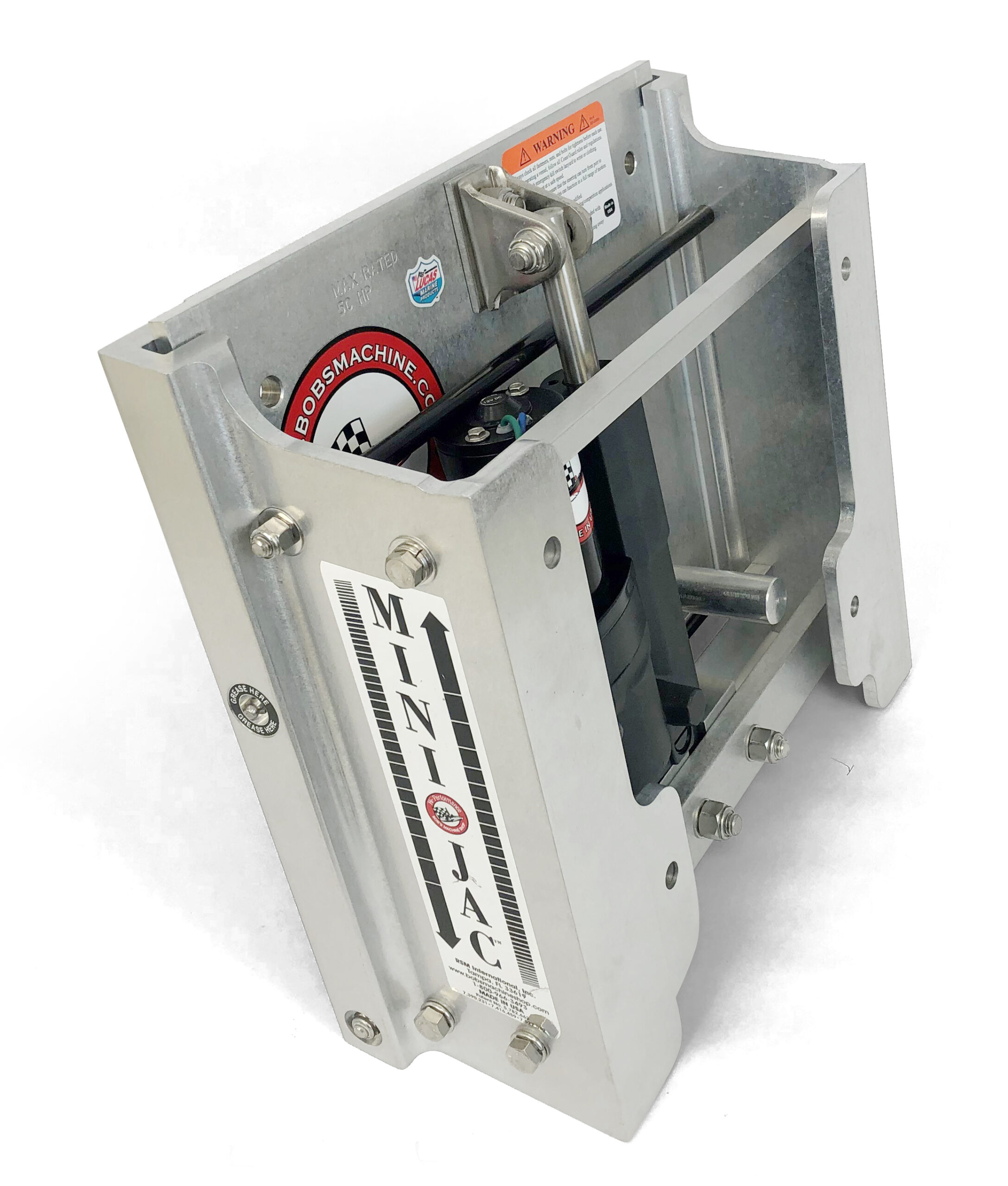 Bobsmachine 100-801000 - BMS 6'' MINI ACTION JACK PLATE UPTO 50HP BIA OR CLAMP