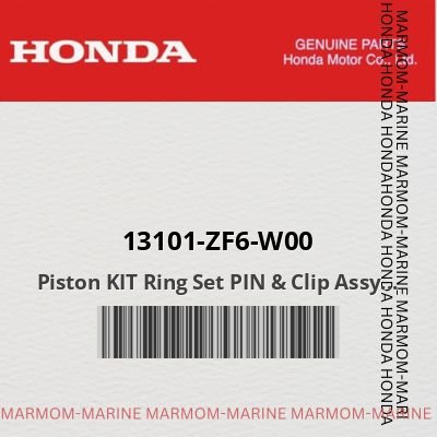 13101-zf6-w00 Piston KIT Ring Set PIN & Clip Assy Set