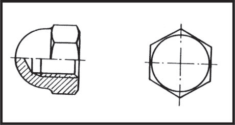 11381 Grommet Nut M 6mm AISI 316 DIN 1587