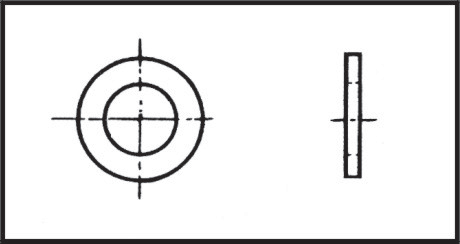 11391 Flat Washer Ø4mm Inox 316 DIN 125 / ISO 7089