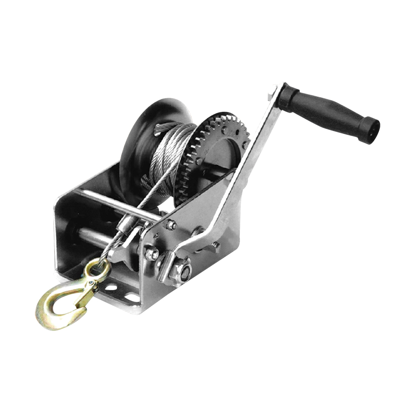 11880 Trailer Winch,manual,1400lbs/636kgs,single gear 4:1,carbon steel,w/10m winch cable&hook